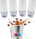 Bicchierini Caffè - tazzine caffe in carta monouso da 75ml - SILVER EDITION - ARGENTO