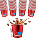 Bicchierini Caffè - tazzine caffe in carta monouso da 75ml - RED EDITION - ROSSO METAL