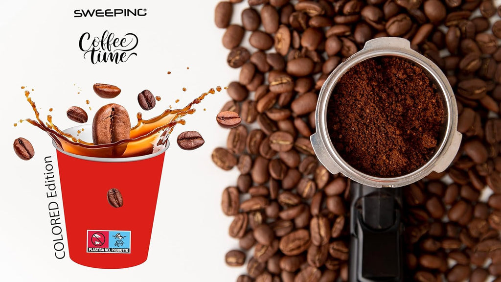Bicchierini Caffè - tazzine caffe in carta monouso da 75ml - COLORI ASSORTITI