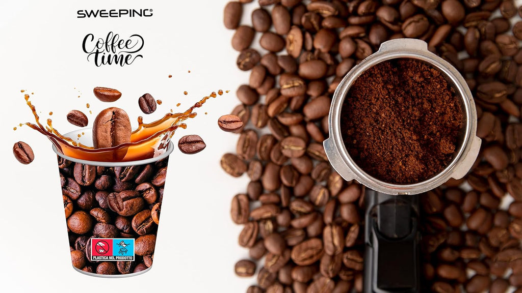 Bicchierini Caffè - tazzine caffe in carta monouso da 75ml - DECORO CAFFE'