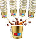 Bicchierini Caffè - tazzine caffe in carta monouso da 75ml - GOLD EDITION - ORO