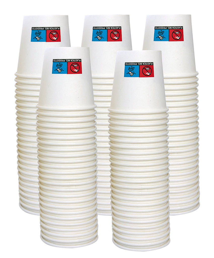 Bicchierini Caffè - tazzine caffe in carta monouso da 75ml - BIANCHI