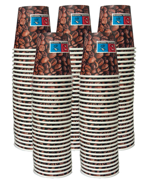 Bicchierini Caffè - tazzine caffe in carta monouso da 75ml - DECORO CAFFE'