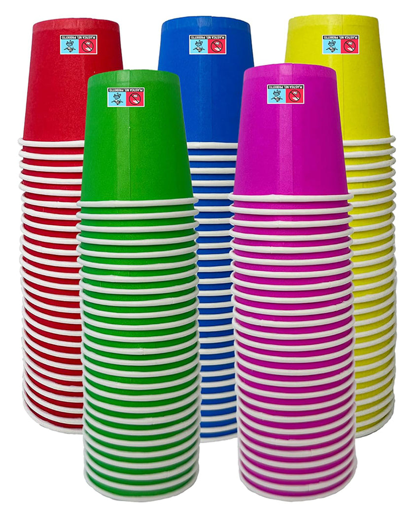 Bicchierini Caffè - tazzine caffe in carta monouso da 75ml - COLORI ASSORTITI